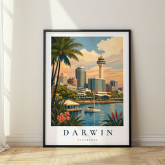 Darwin Vintage Travel Poster – Australia