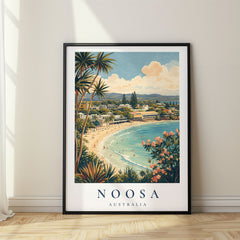 Noosa Vintage Travel Poster – Australia