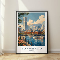 Yokohama Vintage Travel Poster – Japan