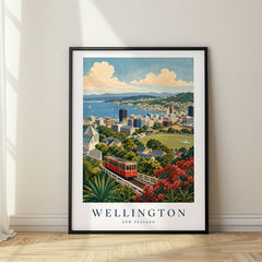 Wellington Vintage Travel Poster – New Zealand