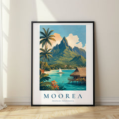 Moorea Vintage Travel Poster – French Polynesia