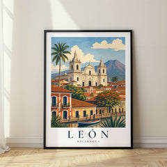 León Vintage Travel Poster – Nicaragua