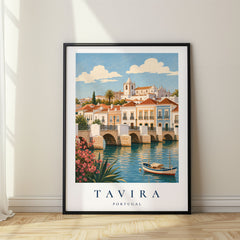 Tavira Vintage Travel Poster – Portugal