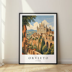 Orvieto Vintage Travel Poster – Italy