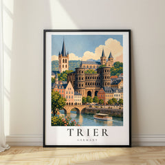 Trier Vintage Travel Poster – Germany