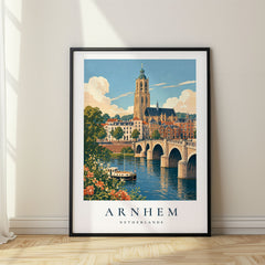 Arnhem Vintage Travel Poster – Netherlands