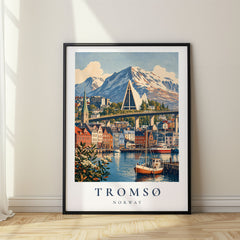 Tromsø Vintage Travel Poster – Norway