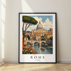 Rome Vintage Travel Poster – Italy