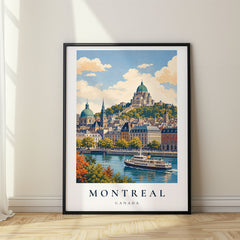 Montreal Vintage Travel Poster – Canada